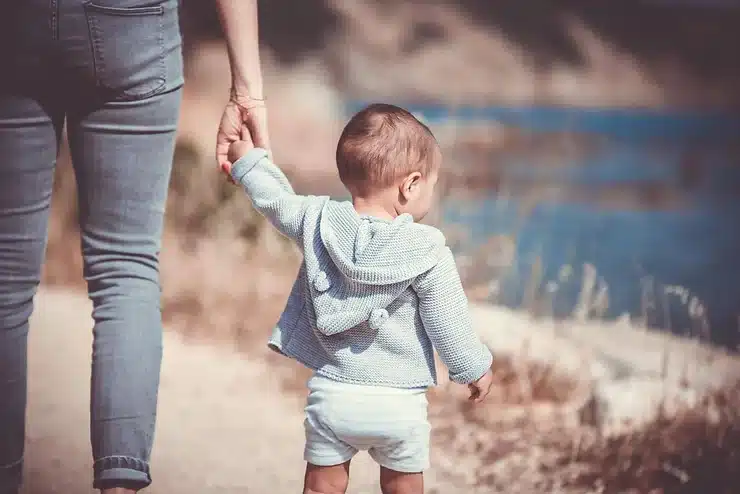 Child with Mom