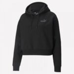 PUMA ESS+ EMBROIDERED WMN CROPPED HOODIE