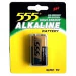 555 ALKALINE BATTERY 9V 6LR61