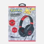 OTL PRO G1 POKEMON POKE BALL BLACK AND RED GAMING HEADPHONES 0600