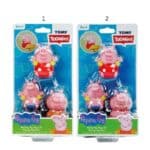TOMY TOOMIES TODDLER BATH TOY PEPPA PIG FAMILY SQUIRTERS 1000-73105