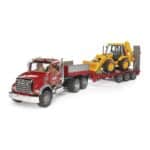BRUDER MACK GRANITE LOW LOADER AND JCB 4CX 02813