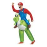 MARIO RIDING YOSHI INFLATABLE ADULT COSTUME 85150