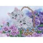 DIAMOND DOTZ KITTY BASKET