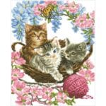 DIAMOND DOTZ - KITTY KNITS  D10.035