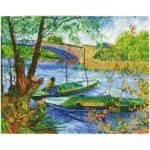 DIAMOND DOTZ FISHING IN SPRING VAN GOGH DD9.036