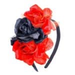 RED/BLACK ROSES HEADBAND 291-04131