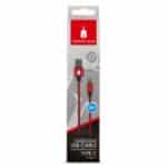 SPARTAN GEAR - DOUBLE SIDED USB CABLE TYPE C LENGTH: 2M RED