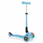 GLOBBER SCOOTER JUNIOR FOLDABLE FANTASY LIGHTS FLOWERS PASTEL BLUE 433-200