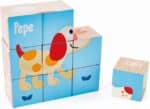 HAPE PEPE  FRIENDS WOODEN PUZZLE CUBES FRIENDSHIP E0452A