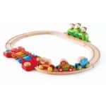 HAPE RAILWAY WODDEN SET RAILROAD MUSIC MONKEYS E3825A
