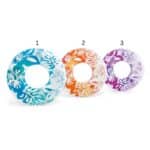 INTEX CLEAR TROPICAL COLOR INFLATABLE POOL SWIM TUBES 59251NP