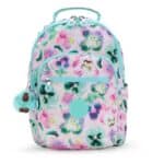 KIPLING SEOUL S SMALL BACKPACK AQUA BLOSSOM KI5357-7EC