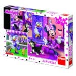 DINO PUZZLES MINNIE DAISY 3X55 33522