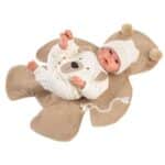 LLORENS BABY OSITO LLORON WITH BLANKET CON MANTA DOLL 36CM 63645