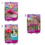 BARBIE FURNITURES 3 ASST GRG75