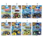 HOT WHEELS MONSTER TRUCKS VEHICLE WITH CAR GRH81