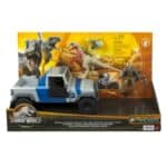 JURASSIC WORLD SEARCH  SMASH TRUCK SET WITH ATROCIRAPTOR DINOSAUR AND HUMAN ACT