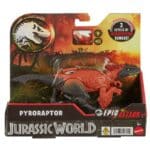 MATTEL JURASSIC WORLD EPIC ATTACK PYRORAPTOR HTP67