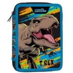 MUST DOUBLE DECKER PENCIL CASE FILLED 15X5X21 JURASSIC WORD 570979