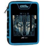 MUST DOUBLE DECKER PENCIL CASE FILLED 15X5X21 ANIMAL 571016