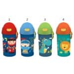 MUST BOTTLE WITH STRAW 500ML 9X19  4 COLOURS 584883
