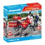 PLAYMOBIL 71466 ACTION HEROES - FIRE ENGINE AT THE SCENE OF ACCIDENT
