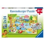 RAVENSBURGER RAVENSBURGER 2X24 PCS AT THE LAKE 05057