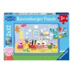 RAVENSBURGER 2X12 PIECES PUZZLE PEPPA PIG 05574