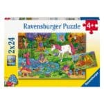 RAVENSBURGER 2X24 PIECES PUZZLE MAGICAL CREATURES 05637