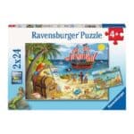 RAVENSBURGER 2X24 PIECES PUZZLE PIRATES MERMAIDS 05676