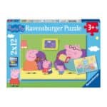 RAVENSBURGER 2X12 PCS PUZZLE PEPPA PIG 07596