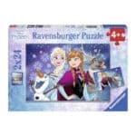 RAVENSBURGER 2X24 PCS PUZZLE FROZEN: THE NORTHERN LIGHTS 09074