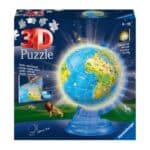 RAVENSBURGER 3D PUZZLES 180 PIECES CHILDREN S GLOBE NIGHT EDITION 11288