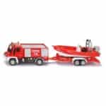 SIKU FIRE TRUCK UNIMOG WITH BOAT SI001636