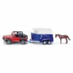SIKU JEEP WITH TRAILER FOR HORSE SI001651