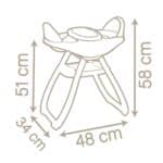 SMOBY BABY NURSE TWIN HIGHCHAIR 220371 - Image 6