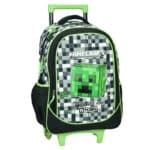 GIM PRIMARY TROLLEY BAG MINECRAFT GREY STONE 316-01074