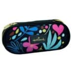 HALLMARK LEAFS OVAL BARREL PENCIL CASE 333-31141