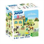 PLAYMOBIL 71656 JUNIOR FARM ADVENTURE WITH TRACTOR, TRAILER AND ANIMAL
