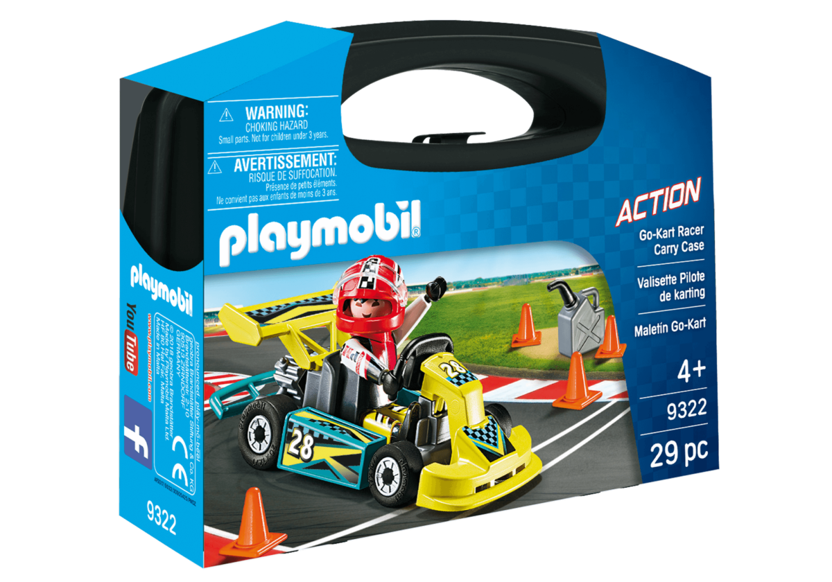 PLAYMOBIL 9322 ACTION - GO-KART RACER CARRY CASE - Image 1