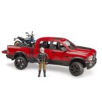 BRUDER 02502 RAM 2500 POWER WAGON INCLUDING DUCATI DESERT SLED *D*