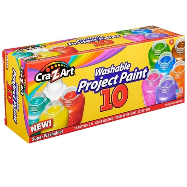 CRA-Z-ART 10 WASHABLE KIDS PAINT 10601