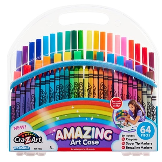 CRA-Z-ART AMAZING ART CASE - 64 COUNT 11181