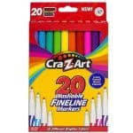 CRA-Z-ART 20 WASHABLE FINELINE MARKERS 1308
