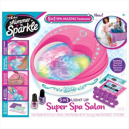 CRA-Z-ART SHIMMER AND SPARKLE 5 IN 1 REAL SUPER SPA SALON PL 65628