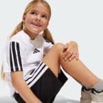 ADIDAS LITTLE KIDS 3-STRIPES TEE AND SHORTS SET JE1401 - Image 5