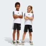 ADIDAS LITTLE KIDS 3-STRIPES TEE AND SHORTS SET JE1401 - Image 7