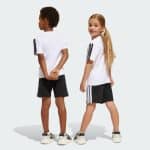 ADIDAS LITTLE KIDS 3-STRIPES TEE AND SHORTS SET JE1401 - Image 8