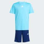 ADIDAS TR-ES 3-STRIPES TEE AND SHORTS SET JJ1031